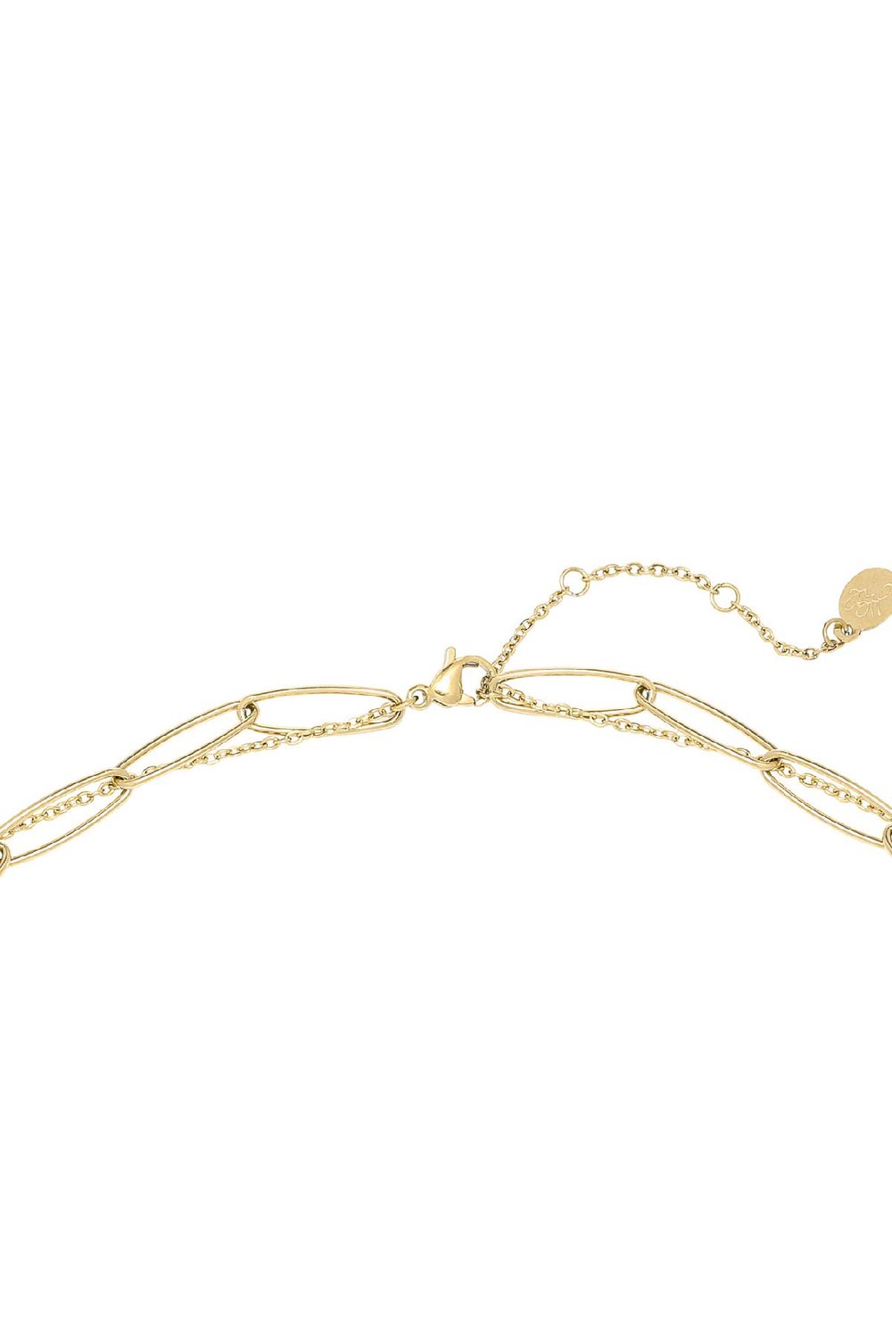 Necklace Full Moon Gold Color Stainless Steel h5Picture3